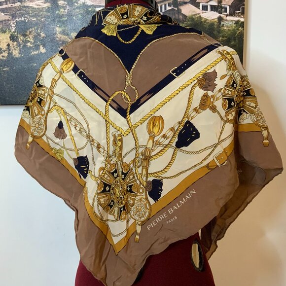 Pierre Balmain Silk scarf - Picture 1 of 3